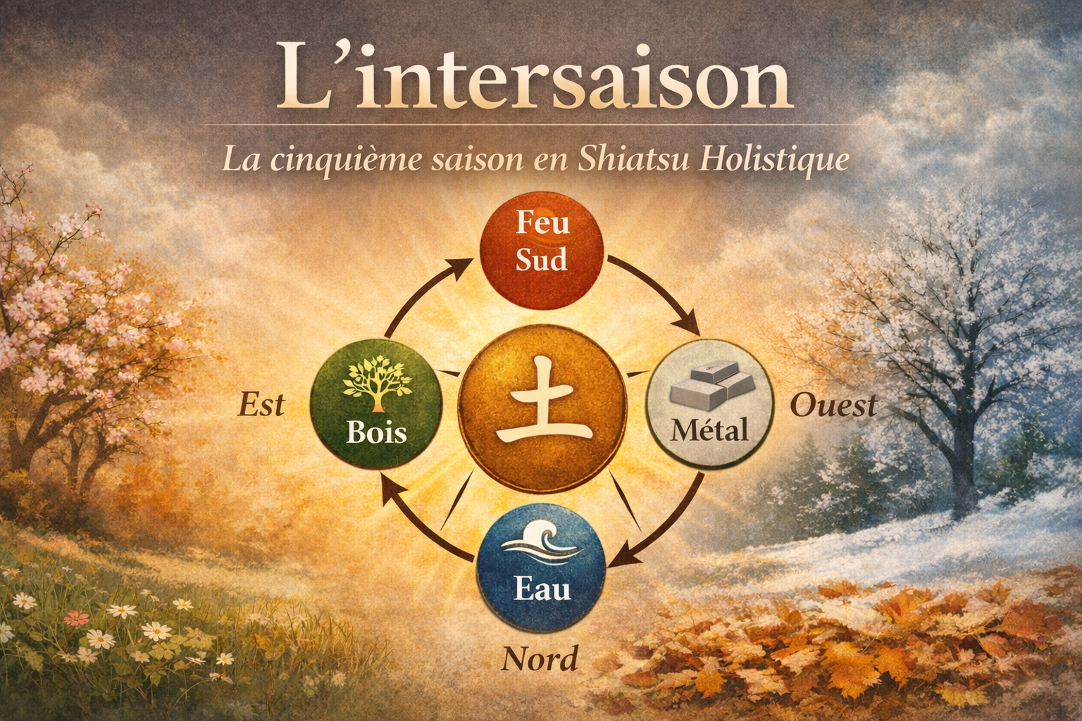 Lire la suite à propos de l’article L’intersaison en Shiatsu Holistique – Les cinq saisons expliquées